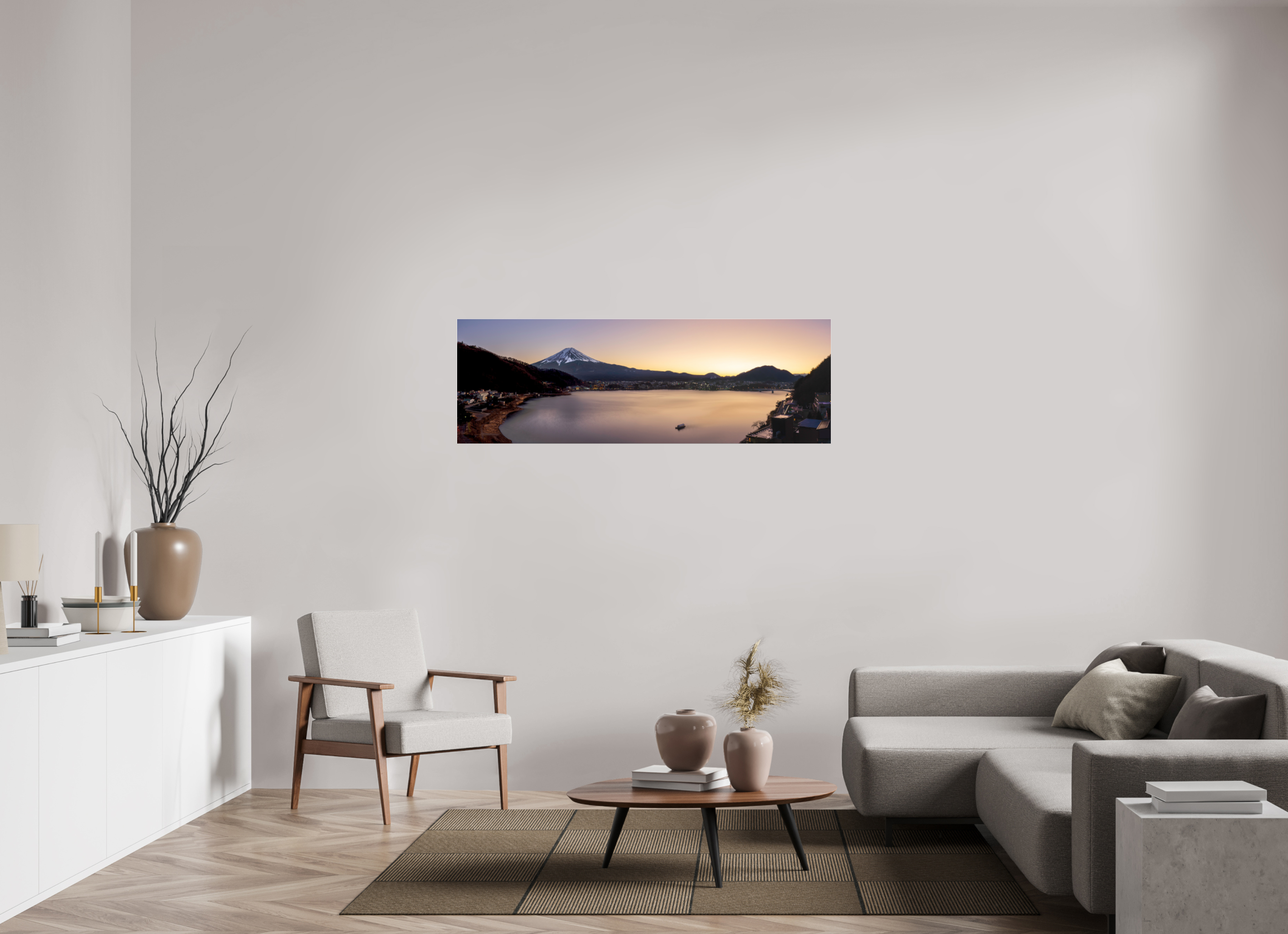 60 x 20″, Photo Print Under Acrylic Glass (0.16") Fuji’s Twilight