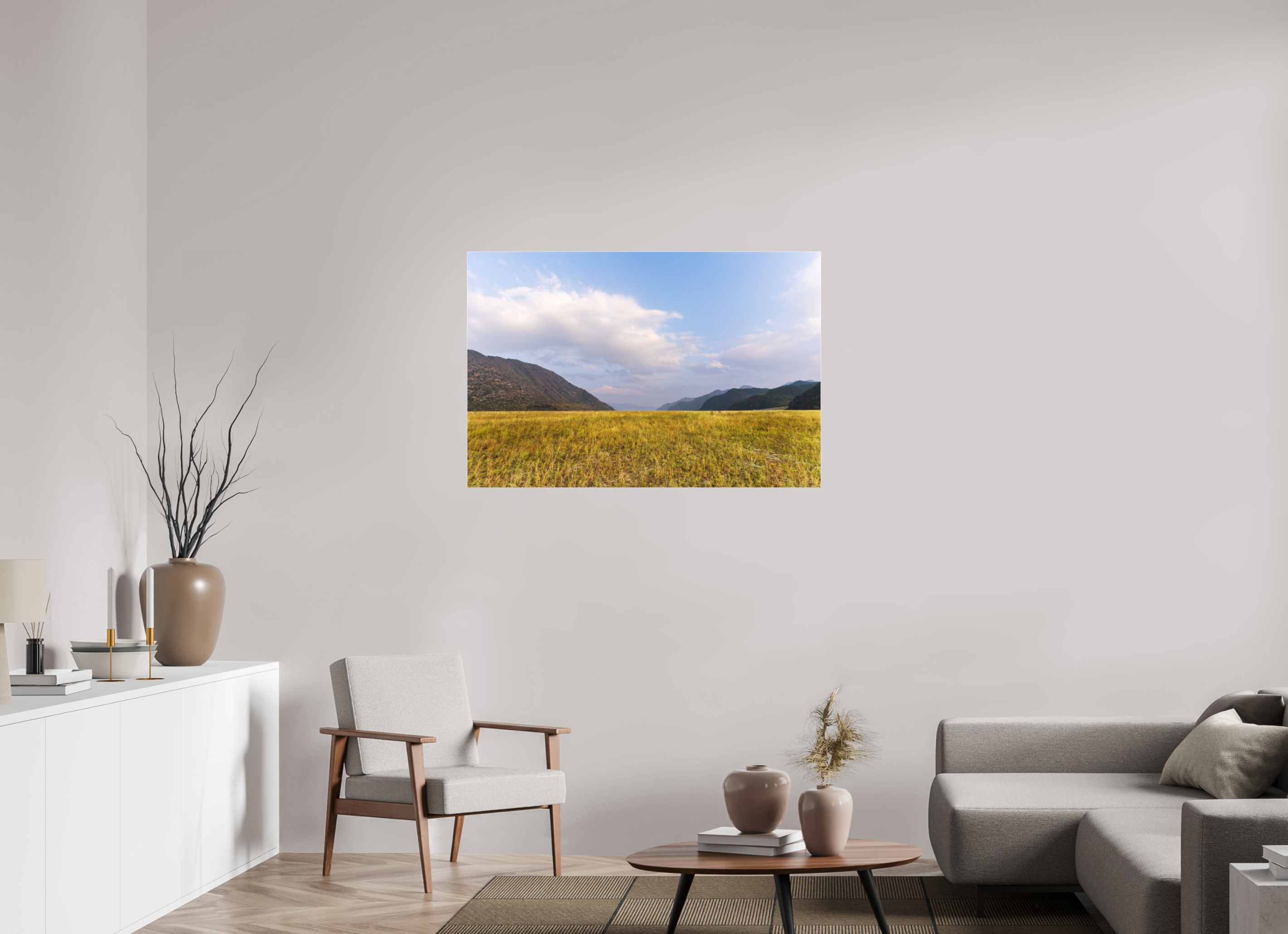 45 x 30″, Photo Print Under Acrylic Glass (0.16") Golden Valley